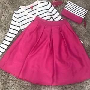 Super Cute, Hot Pink, High Wasted Skirt...With Pockets!